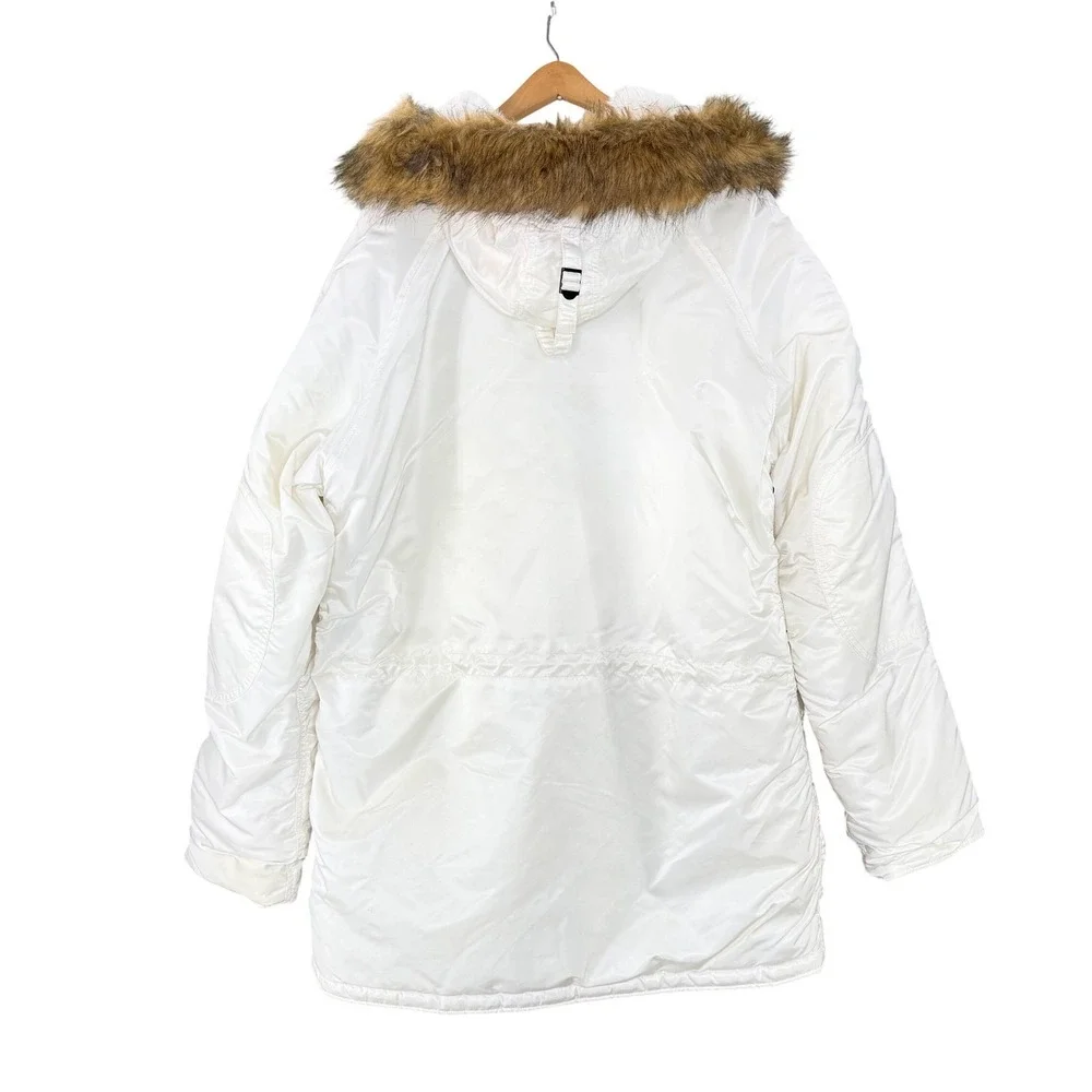 Alpha Industries N-3B Extreme Cold Weather Parka White 4XL Faux‎ Fur Gorpcore
